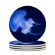 yanfind Ceramic Coasters (round) William Warby Jellyfish Underwater Glowing Family Game Intellectual Educational Game Jigsaw Puzzle Toy Set