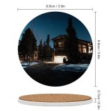 yanfind Ceramic Coasters (round) City Images Night Building Bed Mansion Sky Wallpapers Architecture Garden Tree Stock Family Game Intellectual Educational Game Jigsaw Puzzle Toy Set