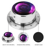 yanfind Timer Bruno Glätsch Abstract Dark Crystal Ball Purple Glass Balls 60 Minutes Mechanical Visual Timer