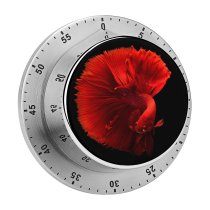 yanfind Timer Black Dark Fish Underwater 60 Minutes Mechanical Visual Timer