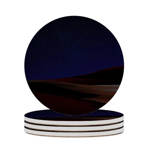 yanfind Ceramic Coasters (round) Michael Gillett Desert Starry Sky Dark Sky Night Microsoft Pro X Dark Family Game Intellectual Educational Game Jigsaw Puzzle Toy Set