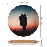 yanfind Ceramic Coasters (round) Luizclas Love Couple Romantic Kiss Silhouette Sunset Pair Together Romance First Sparklers Family Game Intellectual Educational Game Jigsaw Puzzle Toy Set