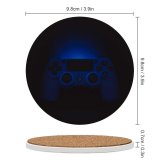 yanfind Ceramic Coasters (round) Dark Games DualShock PlayStation Controller Gamepad PS Game Light Family Game Intellectual Educational Game Jigsaw Puzzle Toy Set