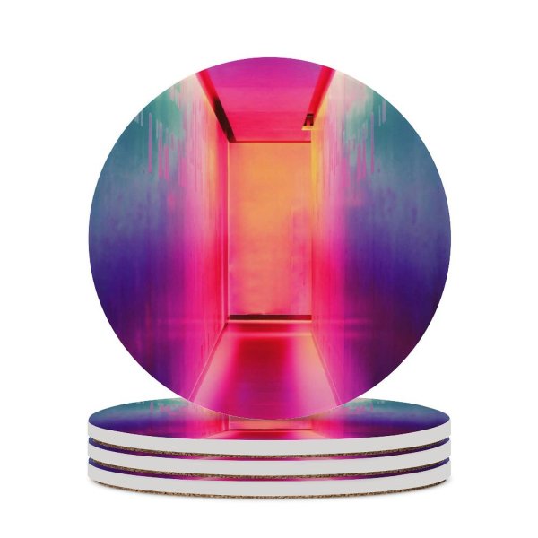 yanfind Ceramic Coasters (round) Rainbow Images Colorful HQ Texture Colour Wallpapers Inspiration Neon Art Pictures Creative Family Game Intellectual Educational Game Jigsaw Puzzle Toy Set