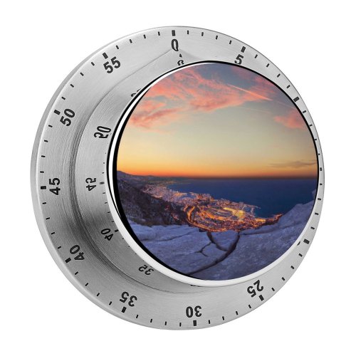 yanfind Timer Crevisio Monaco City Sunrise Horizon Rocks Clear Sky Clouds Dusk Cityscape City 60 Minutes Mechanical Visual Timer