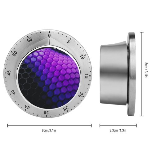yanfind Timer Dante Metaphor Abstract Hexagons Patterns Violet Blocks 60 Minutes Mechanical Visual Timer