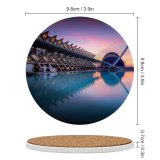 yanfind Ceramic Coasters (round) William Warby City Sciences Valencia Spain Sunrise Pool Reflection Architecture Family Game Intellectual Educational Game Jigsaw Puzzle Toy Set