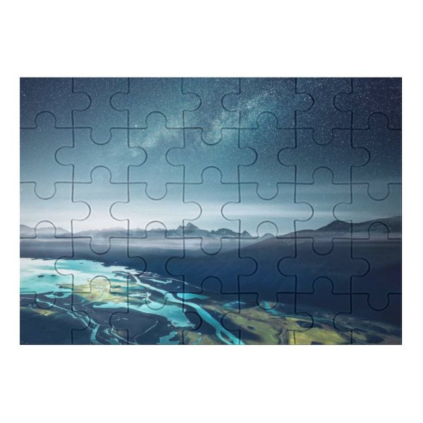 yanfind Picture Puzzle Grafixart Mountains Starry Sky Night Aerial Landscape Family Game Intellectual Educational Game Jigsaw Puzzle Toy Set