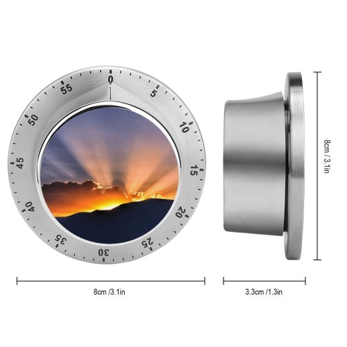 yanfind Timer Sunset Hills  Rays Clouds 60 Minutes Mechanical Visual Timer