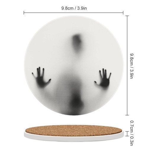 yanfind Ceramic Coasters (round) Despair Sad Images Hopeless Stress Fog Blog Mist Curtain Wallpapers Horror Halloween Family Game Intellectual Educational Game Jigsaw Puzzle Toy Set