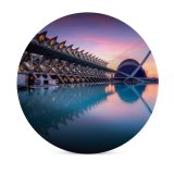 yanfind Ceramic Coasters (round) William Warby City Sciences Valencia Spain Sunrise Pool Reflection Architecture Family Game Intellectual Educational Game Jigsaw Puzzle Toy Set