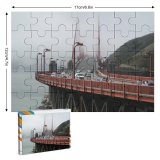 yanfind Picture Puzzle Golden Gate  Atmospheric Vehicle Boat Watercraft Ship Nonbuilding Structure Pier Channel Family Game Intellectual Educational Game Jigsaw Puzzle Toy Set