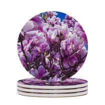 yanfind Ceramic Coasters (round) Felix Mittermeier Flowers Magnolia Flowers  Beautiful Spring Family Game Intellectual Educational Game Jigsaw Puzzle Toy Set