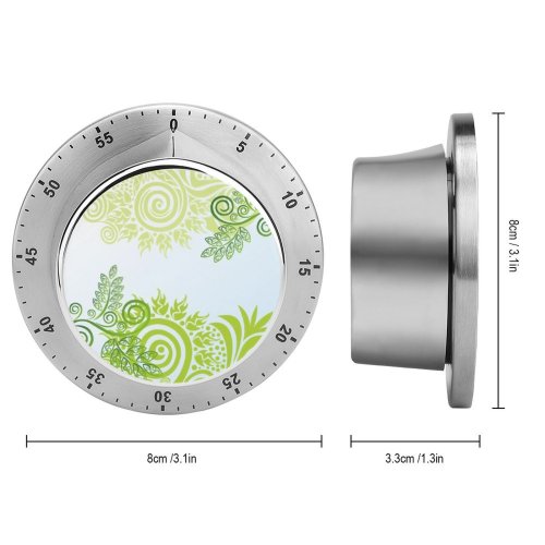 yanfind Timer Abstract Ornament Backround Draw Flower Design Decorative Art Decoration Floral Wave 60 Minutes Mechanical Visual Timer