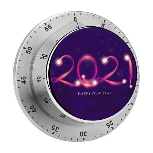 yanfind Timer Celebrations Year Happy Fireworks Dark 60 Minutes Mechanical Visual Timer