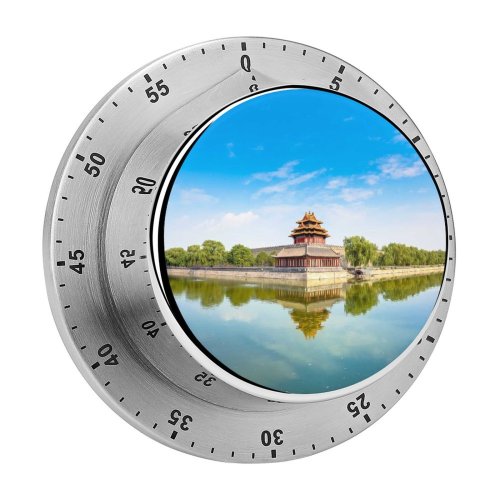 yanfind Timer Forbidden City Beijing China Imperial Palace Ming Dynasty UNESCO Heritage Reflection Sky 60 Minutes Mechanical Visual Timer