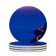 yanfind Ceramic Coasters (round) Wasim Nazareth Pacific Coast Highway California Car Lights Exposure Seascape Dusk Sunset Family Game Intellectual Educational Game Jigsaw Puzzle Toy Set