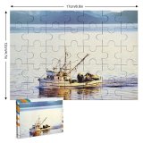yanfind Picture Puzzle Morning Ocean Pacific Digitally Salmon Ketchikan Painterly Trawler Effects Alaska Space Boat Family Game Intellectual Educational Game Jigsaw Puzzle Toy Set