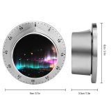yanfind Timer Abstract Dark Glitter Glowing Colorful Lights 60 Minutes Mechanical Visual Timer