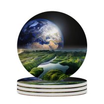 yanfind Ceramic Coasters (round) PIROD Space   Solaris Sea Family Game Intellectual Educational Game Jigsaw Puzzle Toy Set