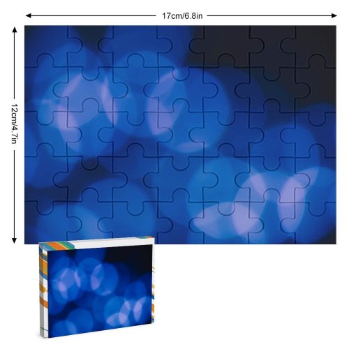 yanfind Picture Puzzle Bokeh Abstract Light Circles Bubbles Family Game Intellectual Educational Game Jigsaw Puzzle Toy Set