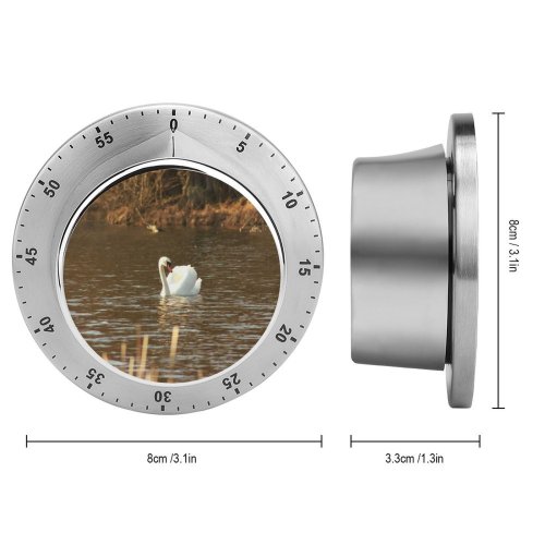 yanfind Timer  Swans Browns Lake Bird Ducks Geese Beak Waterfowl Wildlife Grass Family 60 Minutes Mechanical Visual Timer