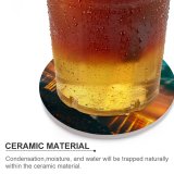yanfind Ceramic Coasters (round) Sergio Osmeña  Philippines Mactan–Mandaue  Sunset City Lights Dusk Reflection Cloudy Family Game Intellectual Educational Game Jigsaw Puzzle Toy Set