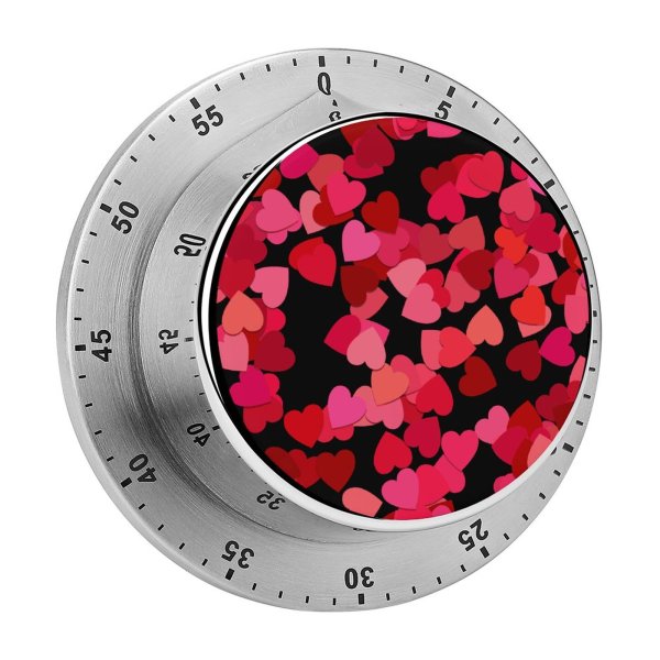 yanfind Timer Aurora Nordstern Love Hearts Girly 60 Minutes Mechanical Visual Timer