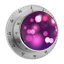 yanfind Timer Abstract Bokeh Purple Sparkles 60 Minutes Mechanical Visual Timer