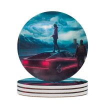 yanfind Ceramic Coasters (round) Vitaliy Art Sci Fi Spaceship Alien Flying Saucer UFO Family Game Intellectual Educational Game Jigsaw Puzzle Toy Set