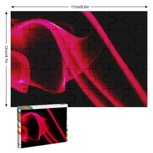 yanfind Picture Puzzle Abstract  Aroma Art Curve Dynamic Elegant Flow form Incense Magic Motion#367 Family Game Intellectual Educational Game Jigsaw Puzzle Toy Set