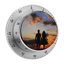 yanfind Timer Love Couple Silhouette Sunset Together Dawn Evening Clouds 60 Minutes Mechanical Visual Timer