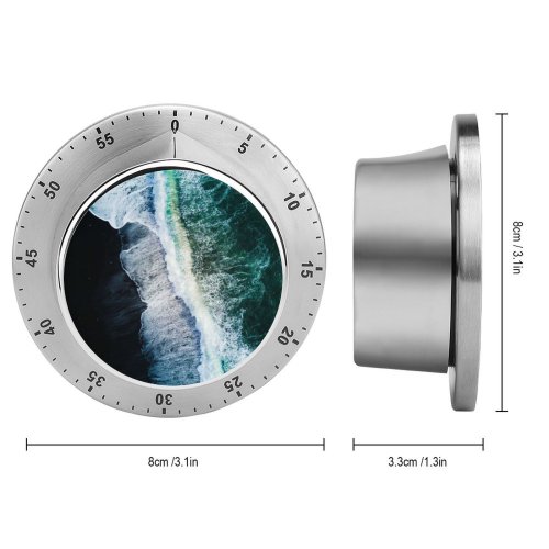 yanfind Timer Willian Justen De Vasconcellos Reynisfjara Sand Beach  Aerial Ocean Iceland 60 Minutes Mechanical Visual Timer