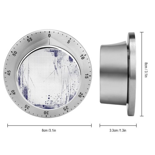 yanfind Timer Screen Fashioned Craft Photographic Effects Retro Splattered  Silk Pop Grunge Design 60 Minutes Mechanical Visual Timer