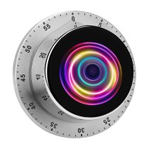 yanfind Timer Shiny Illuminated Science Side Jewelry Blurred Futuristic Transparent  Innovation China Abstract 60 Minutes Mechanical Visual Timer