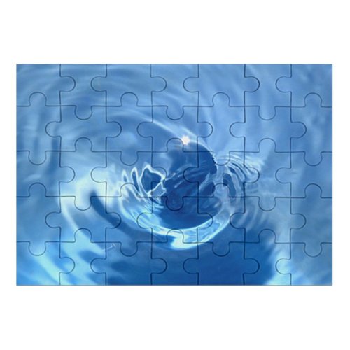 yanfind Picture Puzzle Wave Resources Electric Cobalt Sky  Liquid Family Game Intellectual Educational Game Jigsaw Puzzle Toy Set