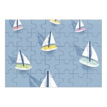 yanfind Picture Puzzle Sea Pastel Jib Dimensional Art Isometric Regatta Design Journey Toy Travel Exercising Family Game Intellectual Educational Game Jigsaw Puzzle Toy Set