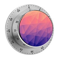 yanfind Timer Magenta Shaped Grid Sunset Purple Blank  Fractal  Fashionable Lighting Neon 60 Minutes Mechanical Visual Timer