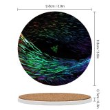 yanfind Ceramic Coasters (round) Abstract Technology Razer Multicolor Particles Swarm Family Game Intellectual Educational Game Jigsaw Puzzle Toy Set