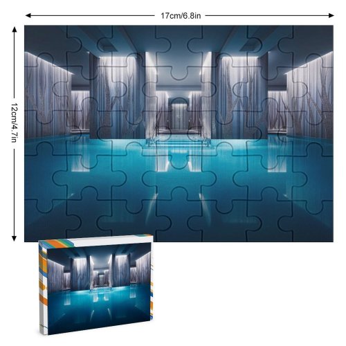 yanfind Picture Puzzle Otto Berkeley Pool Spa Reflections Peaceful Calm Family Game Intellectual Educational Game Jigsaw Puzzle Toy Set