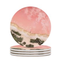 yanfind Ceramic Coasters (round) Beach Seashore Baby Aerial IOS Family Game Intellectual Educational Game Jigsaw Puzzle Toy Set