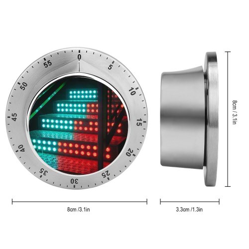 yanfind Timer JOSHUA COLEMAN Staircase LED Lights 60 Minutes Mechanical Visual Timer