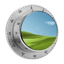 yanfind Timer Landscape Grass Field Clear Sky Microsoft Pro X 60 Minutes Mechanical Visual Timer