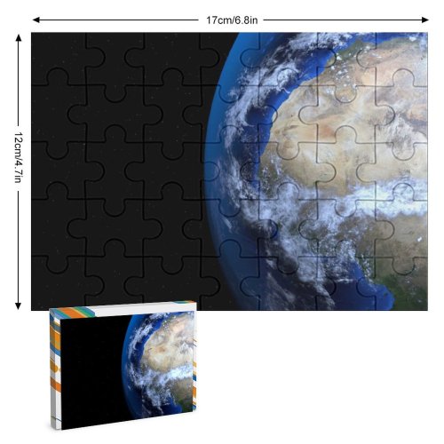 yanfind Picture Puzzle PIROD Space Black Dark  Planet Warming Family Game Intellectual Educational Game Jigsaw Puzzle Toy Set