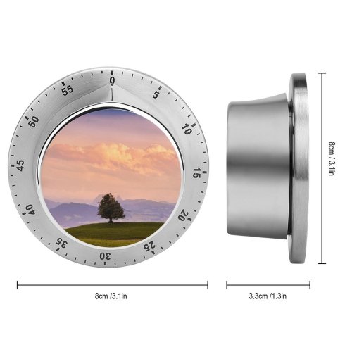yanfind Timer Dominic Kamp Solitude Tree Meadow Landscape Cloudy Sky Mountains 60 Minutes Mechanical Visual Timer