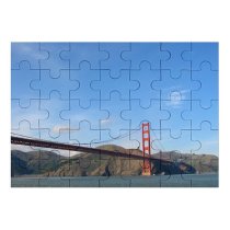 yanfind Picture Puzzle Landscapes  Suspension Sky Fixed  Landmark Sea Ocean Cable Stayed River Family Game Intellectual Educational Game Jigsaw Puzzle Toy Set