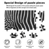 yanfind Picture Puzzle Zebra Stripes Skin Fur Texture Wildlife Terrestrial Snout Design Safari Family Game Intellectual Educational Game Jigsaw Puzzle Toy Set