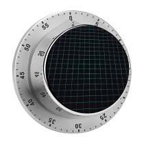 yanfind Timer Abstract Dark Grid Neon Squares 60 Minutes Mechanical Visual Timer