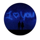 yanfind Ceramic Coasters (round) Gerd Altmann Love I Love You Starry Sky Couple Silhouette Heart Valentines Family Game Intellectual Educational Game Jigsaw Puzzle Toy Set