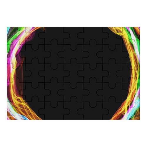 yanfind Picture Puzzle Abstract Round Border Design Colours Family Game Intellectual Educational Game Jigsaw Puzzle Toy Set